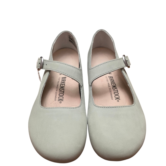 Birkenstock Tracy Sage Green Leather Mary Jane Size 10 Narrow - Picture 3 of 15